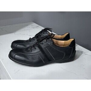 Lloyd Sneakers Mens 11 Extra Wide Black Leather Lace Up Driving Shoes Germany